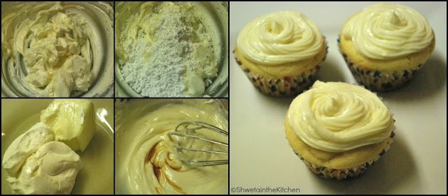 step by step pics for making cream cheese frosting