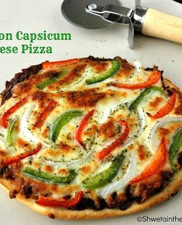 Onion Capsicum Cheese Pizza