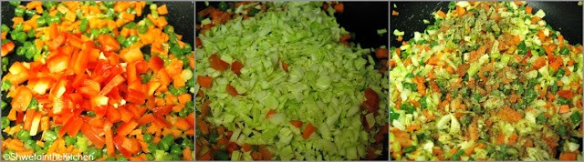 Step2 - Vegetable Fried Rice