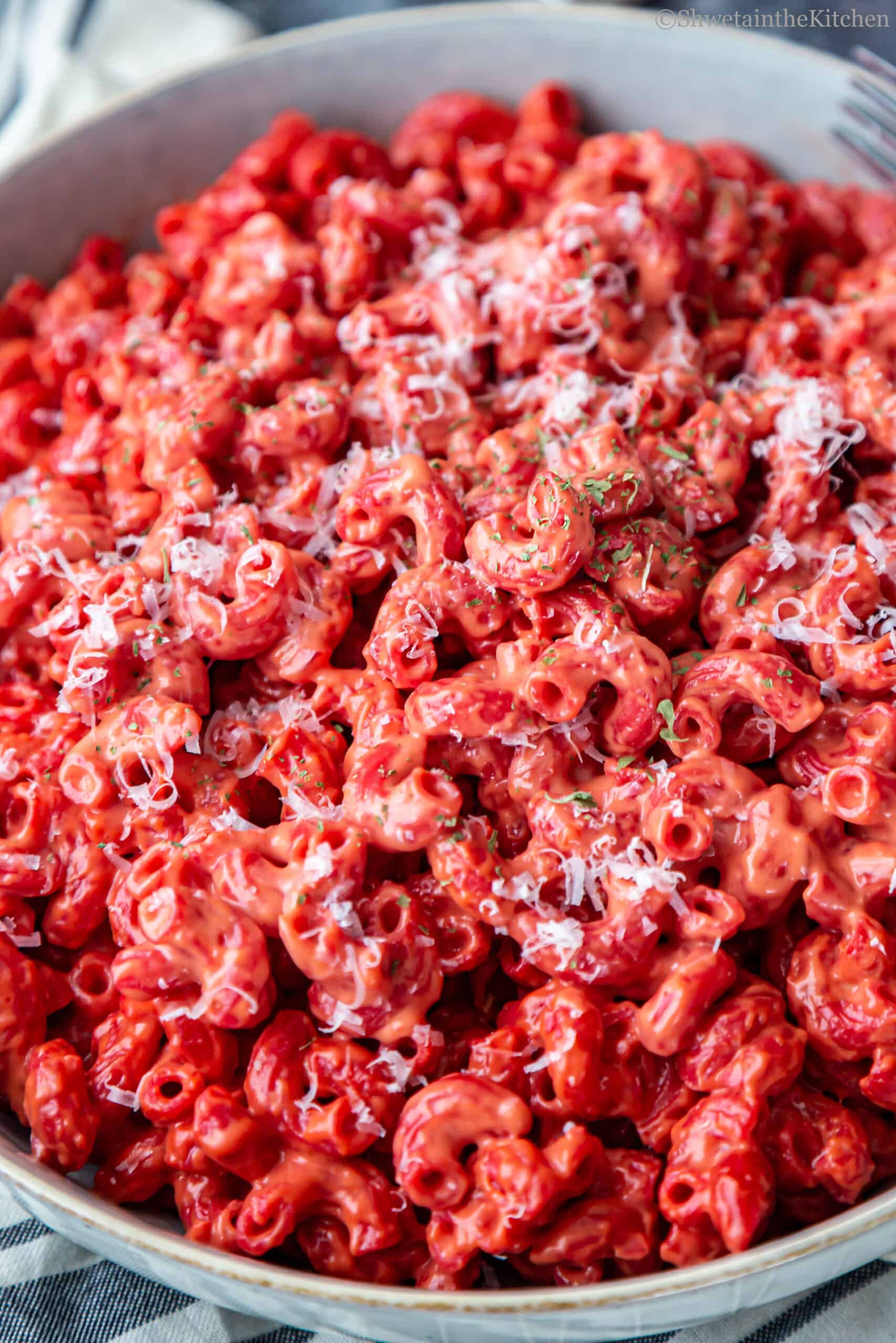 Beet and Carrot Mac and Cheese