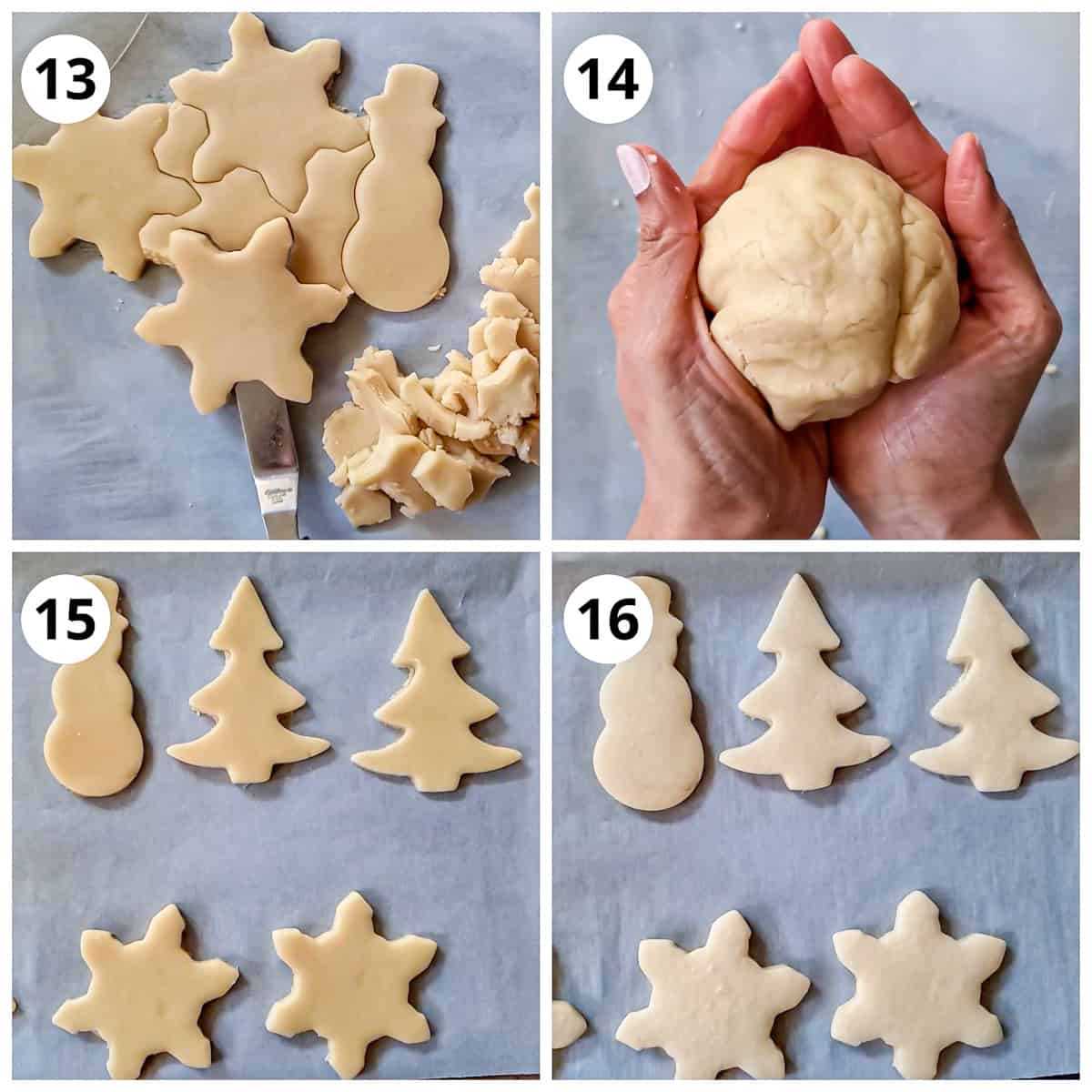 Steps for baking eggless sugar cookies
