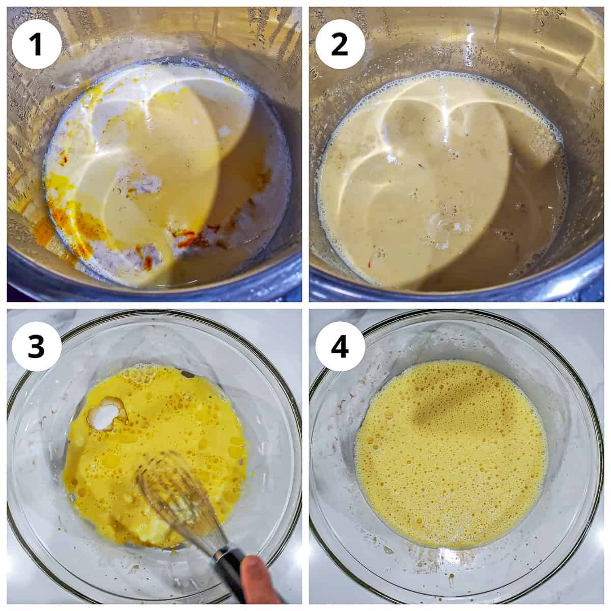 steps for making rasmalai milk and making the cake batter