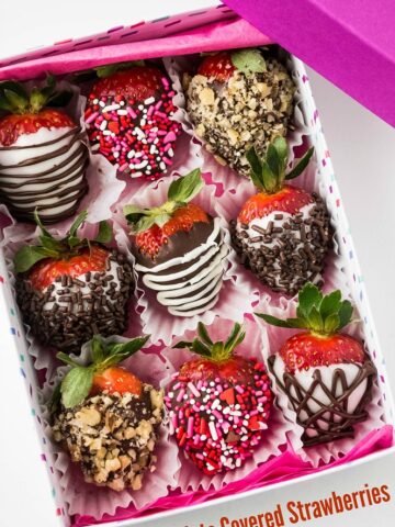 Chocolate Covered Strawberries in a box