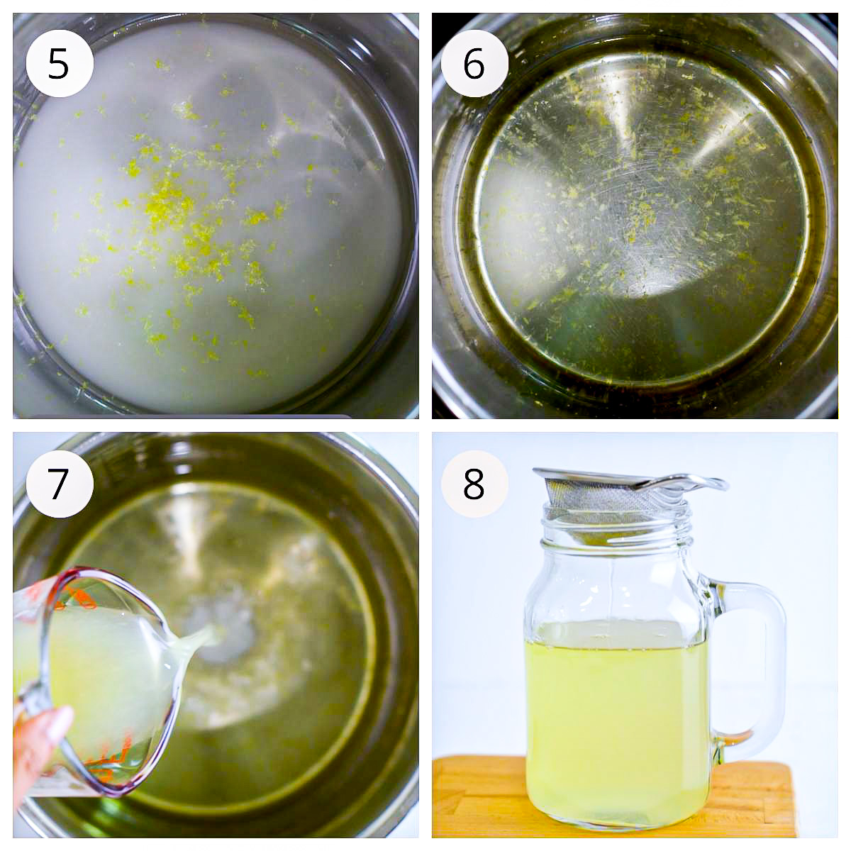 steps for making lemonade concentrate In the instant pot