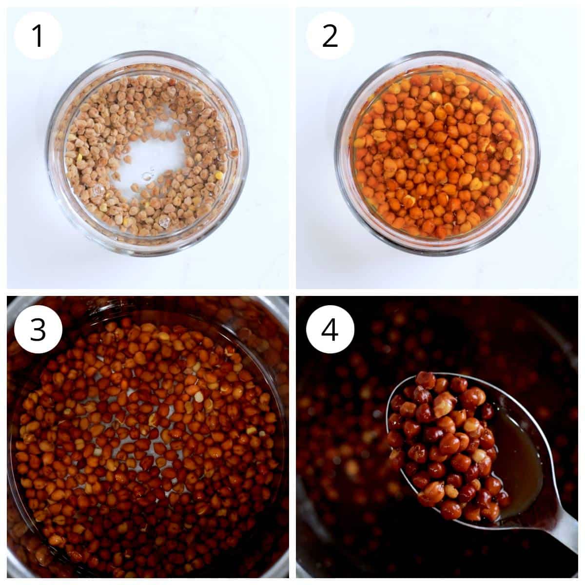steps for soaking and boiling black chickpeas (kala chana)